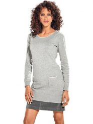 Heine Sweter w kolorze szarym rozmiar: 48. Szare swetry klasyczne damskie Heine, z bawełny, bez kołnierzyka. Za 37.95 zł.