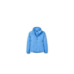 Kurtka softshell damska Borealis Hoody Women. Niebieskie kurtki sportowe damskie RAB, bez wzorów, z softshellu, z kapturem. Za 539.99 zł.