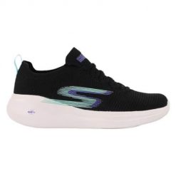 Buty do biegania damskie Skechers GO Run. Czarne obuwie sportowe damskie Skechers, z materiału, bez zapięcia, do biegania. Za 357.00 zł.