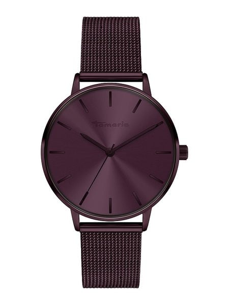 Tamaris Zegarek kwarcowy w kolorze ciemnofioletowym rozmiar: onesize. Różowe, analogowe zegarki damskie Tamaris, ze stali. Za 173.99 zł.
