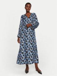 Munthe Sukienka koszulowa Malaysia 243132324336 Niebieski Loose Fit. Niebieskie sukienki damskie Munthe, bez wzorów, z jedwabiu, bez ramiączek. Za 879.99 zł.