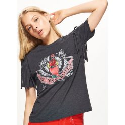 Odzież damska: Koszulka z nadrukiem guns n' roses - Szary