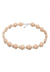 Elli Damski choker żółw z howlitem ze srebra próby 925 Naszyjniki 1 ct. Białe naszyjniki damskie Elli, z perłą, szklane. Za 139.39 zł.