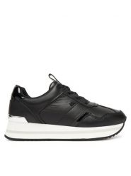 MICHAEL Michael Kors Sneakersy Raina Trainer 43T5RNFS1L Czarny. Czarne obuwie sportowe damskie MICHAEL Michael Kors, ze skóry, bez zapięcia. Za 389.99 zł.