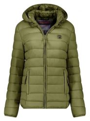 ANAPURNA Kurtka pikowana "Akitalana Hood" w kolorze oliwkowym rozmiar: M. Zielone kurtki damskie ANAPURNA, m, bez wzorów, bez kaptura. Za 130.99 zł.