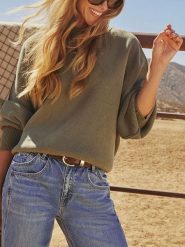 Milan Kiss Sweter w kolorze khaki rozmiar: XL. Brązowe swetry klasyczne damskie Milan Kiss, xl, bez kołnierzyka. Za 166.95 zł.