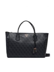 Guess Torebka Marissa Logo HWSG24 82240 Szary ciemny. Szare shopper bag Guess, z aplikacjami, ze skóry, bez dodatków. Za 674.99 zł.