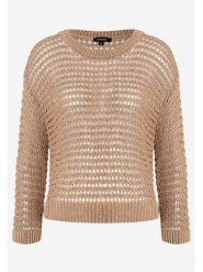More & More Sweter w kolorze karmelowym rozmiar: 44. Brązowe swetry klasyczne damskie More & More, bez kołnierzyka. Za 120.95 zł.