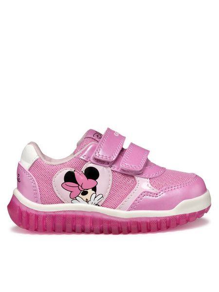 Geox Sneakersy B Lightyloo B5561B 0AJGN C8006 Różowy. Czerwone buty sportowe dziewczęce Geox, bez wzorów, ze skóry, bez zapięcia. Za 139.99 zł.