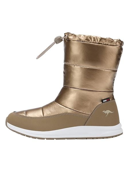 Kangaroos Kozaki zimowe "K-WW Luna RTX" w kolorze złotym rozmiar: 41. Żółte kozaki damskie KangaROOS, na zimę, bez obcasa, bez zapięcia. Za 167.28 zł.