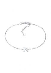 Elli Damski wisiorek Litera N Basic ze srebra próby 925 Sterling Silver Bransoletki 1 ct. Szare bransoletki damskie Elli, srebrne. Za 133.99 zł.