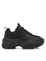 DeeZee Sneakersy LIV WAG1252301A Czarny. Czarne obuwie sportowe damskie DeeZee, z materiału, bez zapięcia. W wyprzedaży za 127.99 zł.