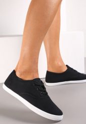 Czarne Sznurowane Tenisówki Przed Kostkę Jennessa. Czarne obuwie sportowe damskie Renee, z jeansu, przed kostkę, bez zapięcia, tenisowe. Za 44.99 zł.
