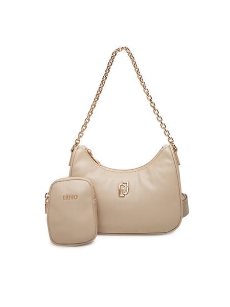 Liu Jo Torebka S Hobo AF5180 E0077 Beżowy. Brązowe torebki klasyczne damskie Liu Jo, ze skóry, bez dodatków. Za 369.99 zł.