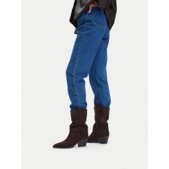 Kowbojki Badura. Brązowe botki damskie Badura, bez obcasa, na słupku, bez zapięcia. Za 299.99 zł.