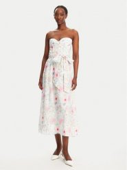 BARDOT Sukienka letnia 58566DB2 Kolorowy Slim Fit. Sukienki damskie Bardot, bez wzorów, z bawełny, bez ramiączek. Za 549.99 zł.