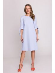 Stylove Sukienka w kolorze fioletowo-błękitnym rozmiar: XL. Niebieskie sukienki damskie Stylove, bez wzorów, bez ramiączek. Za 242.70 zł.