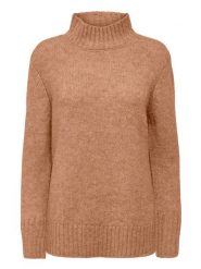 ONLY Sweter w kolorze karmelowym rozmiar: S. Brązowe swetry klasyczne damskie Only, s, bez kołnierzyka. Za 83.42 zł.