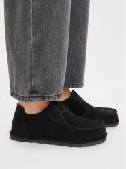 Birkenstock Półbuty Utti Lace 1034412 Czarny. Czarne półbuty damskie Birkenstock, bez wzorów, ze skóry, bez obcasa, na płaskiej podeszwie, bez zapięcia. Za 719.99 zł.
