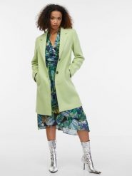 Orsay Płaszcz przejściowy w kolorze jasnozielonym rozmiar: 42. Zielone płaszcze damskie Orsay, bez wzorów, bez kaptura. Za 126.45 zł.