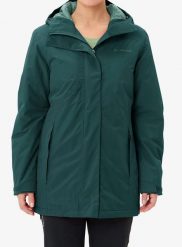 Płaszcz ocieplany damski Vaude Rosemoor Padded Parka. Zielone parki damskie Vaude, na zimę, m, bez kaptura. Za 714.99 zł.