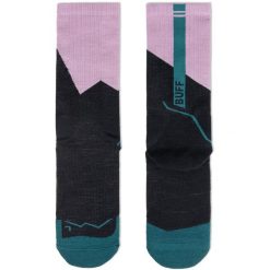 Skarpetki Buff MERINO MW CREW SOCKS MWC1 ORCHID. Fioletowe skarpetki damskie Buff, bez wzorów, z elastanu. Za 139.90 zł.
