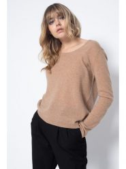Perfect Cashmere Kaszmirowy sweter "Lindsay" w kolorze beżowym rozmiar: XL. Brązowe swetry klasyczne damskie Perfect Cashmere, xl, z kaszmiru, bez kołnierzyka. Za 395.95 zł.