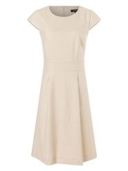 More & More Sukienka w kolorze beżowym rozmiar: 38. Brązowe sukienki damskie More & More, bez wzorów, bez ramiączek. Za 130.99 zł.