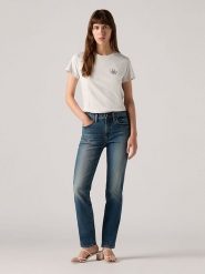Levi's Dżinsy "724" - Regular fit - w kolorze niebieskim rozmiar: W24/L30. Niebieskie jeansy damskie Levi's, z podwyższonym stanem. Za 184.46 zł.
