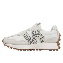 Sneakersy damskie New Balance 327 buty sportowe skórzane beżowe (WS327PJ). Białe obuwie sportowe casual damskie New Balance, z gumy, bez zapięcia. Za 865.00 zł.