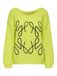 ONLY Sweter w kolorze żółtym rozmiar: XS. Żółte swetry klasyczne damskie Only, xs, ze splotem, bez kołnierzyka. Za 109.52 zł.