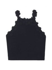 Mayoral Top 6015 Czarny Regular Fit. Czarne koszulki i t-shirty dziewczęce Mayoral, bez wzorów, z bawełny, bez kołnierzyka, bez ramiączek. Za 99.99 zł.