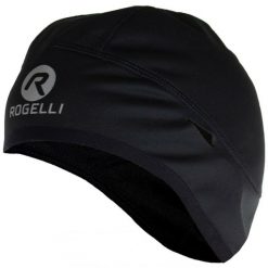 Czapka pod kask unisex Rogelli Lazio, softshellowa. Czarne czapki damskie Rogelli, na zimę, bez wzorów. Za 73.00 zł.