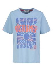 Eight2Nine Koszulka w kolorze błękitnym rozmiar: S. Niebieskie koszulki damskie Eight2Nine, s, bez wzorów, z bawełny, bez kołnierzyka, bez ramiączek. Za 43.99 zł.