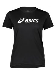 Asics Koszulka funkcyjna w kolorze czarnym rozmiar: S. Czarne koszulki damskie Asics, s, bez wzorów, z materiału, bez kołnierzyka, bez ramiączek. Za 66.00 zł.