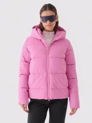 4F Kurtka narciarska w kolorze różowym rozmiar: L. Różowe kurtki sportowe damskie 4F, l, bez wzorów, z puchu, bez kaptura. Za 219.08 zł.
