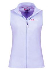 Canadian Peak Kamizelka polarowa "Vugeak" w kolorze fioletowym rozmiar: XL. Różowe kamizelki damskie Canadian Peak, xl, bez wzorów, z polaru, bez kaptura. Za 39.99 zł.