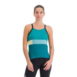 Koszulka rowerowa damska Sportful Snap Top. Niebieskie koszulki damskie SPORTFUL, s, bez wzorów, bez kołnierzyka, bez ramiączek. Za 159.99 zł.