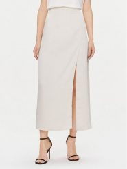 Bruuns Bazaar Spódnica midi BBW3744 Écru Regular Fit. Spódnice damskie Bruuns Bazaar, bez wzorów, z syntetyku, midi. Za 299.99 zł.