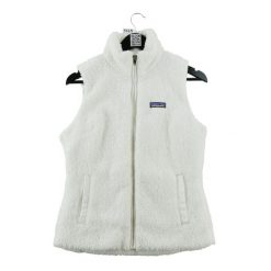 Second life - Kurtka polarowa damska Los Gatos Vest - Jak nowy. Białe kurtki sportowe damskie Patagonia, m, bez wzorów, z polaru, bez kaptura. Za 234.96 zł.