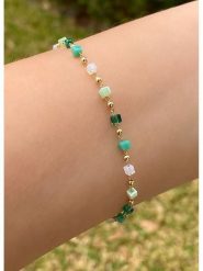 Luja Bijoux Pozłacana bransoletka z kryształami rozmiar: onesize. Żółte bransoletki damskie Luja Bijoux, pozłacane. Za 66.00 zł.