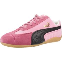 Buty PUMA YELLOW SPEEDCAT Rose. Czerwone obuwie trekkingowe damskie Puma, ze skóry, bez zapięcia. Za 497.99 zł.