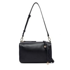 Torebka Furla. Czarne listonoszki damskie Furla, bez wzorów, bez dodatków. Za 1,259.00 zł.
