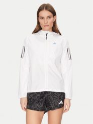 Adidas Kurtka do biegania Own The Run IK7445 Biały Regular Fit. Białe kurtki sportowe damskie Adidas, xs, bez wzorów, z syntetyku, bez kaptura. Za 239.99 zł.