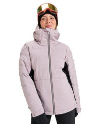 Kurtka do sportów zimowych techniczna damska SNOWYHILL PUFFY. Czarne kurtki damskie Roxy, s, bez wzorów, z materiału, bez kaptura. Za 629.99 zł.