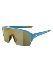 Alpina Okulary sportowe unisex "Ram HR Q-Lite" w kolorze złoto-niebieskim rozmiar: onesize. Niebieskie okulary przeciwsłoneczne damskie Alpina. Za 294.95 zł.
