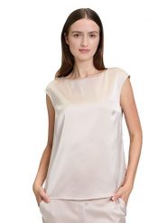 BETTY & CO Bluzka w kolorze beżowym rozmiar: 46. Brązowe bluzki damskie Betty & Co, bez wzorów, bez kołnierzyka, bez ramiączek. Za 126.75 zł.