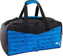 Torba podróżna Puma individualRISE Medium. Niebieskie torby podróżne Puma, bez wzorów, z materiału. Za 141.99 zł.