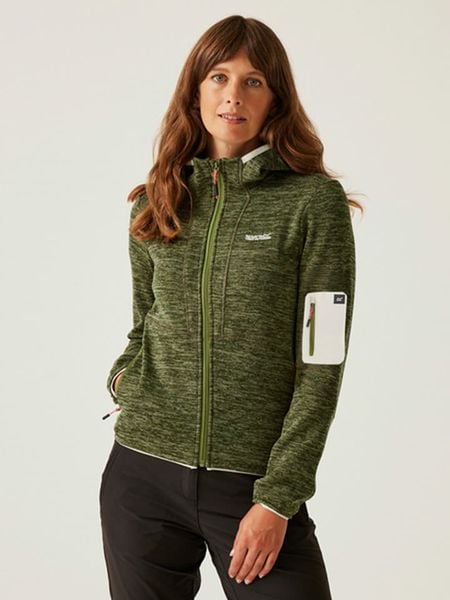 Regatta Kurtka polarowa "Kemilia" w kolorze khaki rozmiar: 42. Brązowe kurtki damskie Regatta, bez wzorów, z materiału, bez kaptura. Za 109.26 zł.