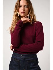 AUTHENTIC CASHMERE Kaszmirowy sweter "Criou" w kolorze bordowym rozmiar: S. Czerwone swetry klasyczne damskie AUTHENTIC CASHMERE, s, z kaszmiru, bez kołnierzyka. Za 345.36 zł.